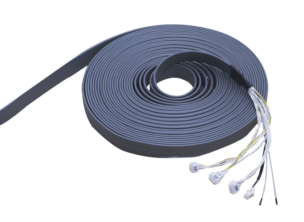 环保扁形聚氯乙烯电梯随行电缆 额定温度:70度