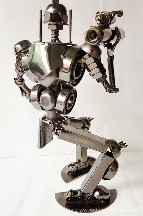 大铁人铁质工艺品 机器人模型 铁艺家居摆放装饰品 收藏品 16