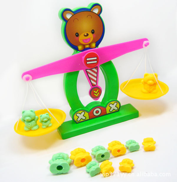 小熊天平称/益智早教玩具认识数字/砝码小熊 15.00,13.00元/件