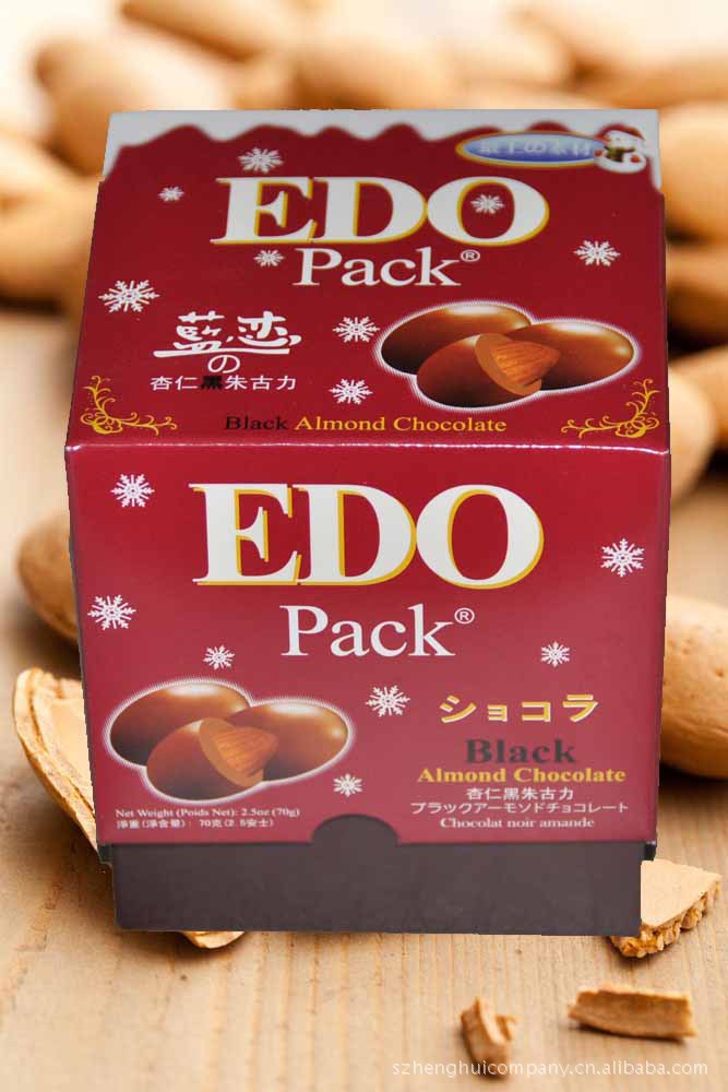 edopack杏仁黑朱古力进口食品进口巧克力