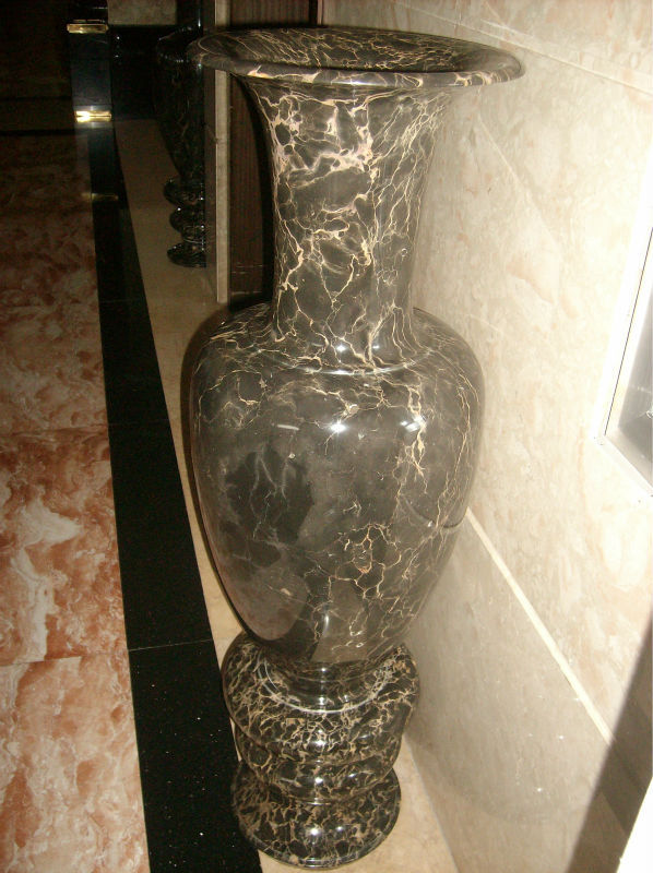 天然大理石,优质金线石尊贵花瓶大厅摆设艺术品