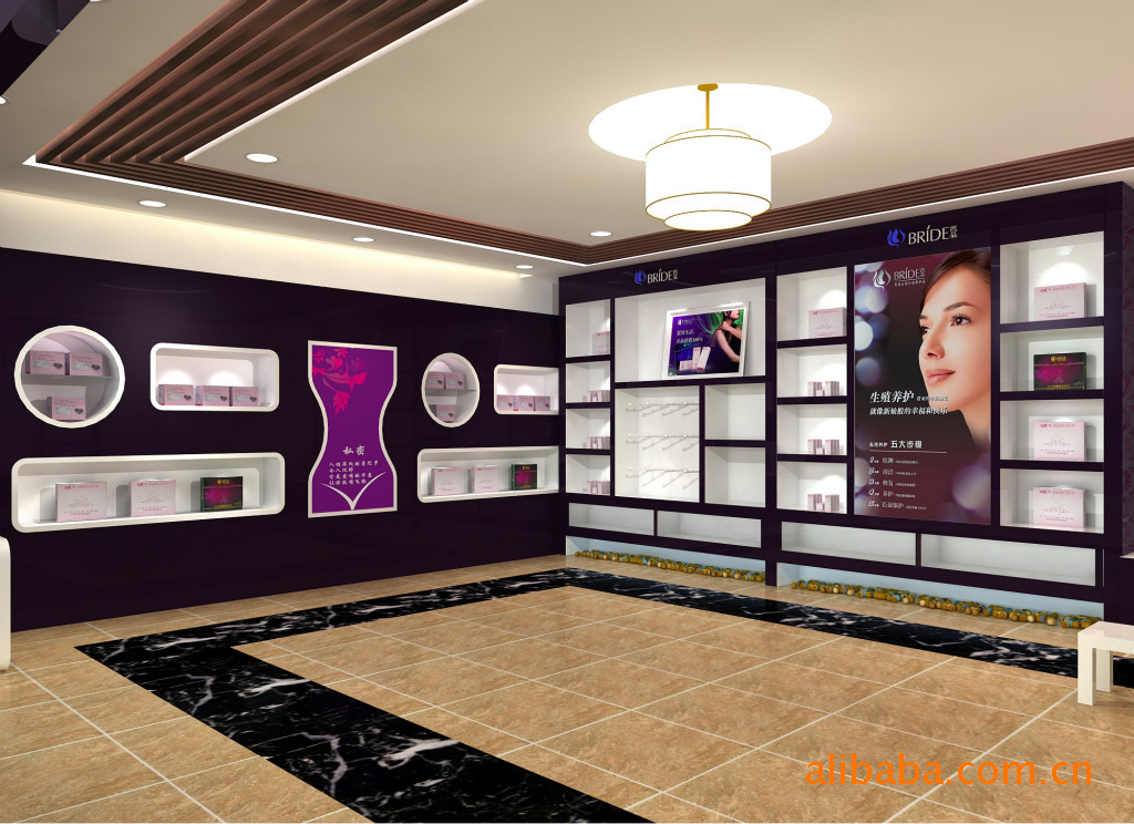 现代化妆品展柜：美丽展示的艺术
