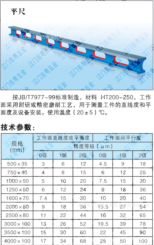 100050铸铁水平尺
