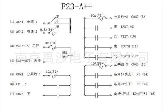 f23bb遥控器接线图图片