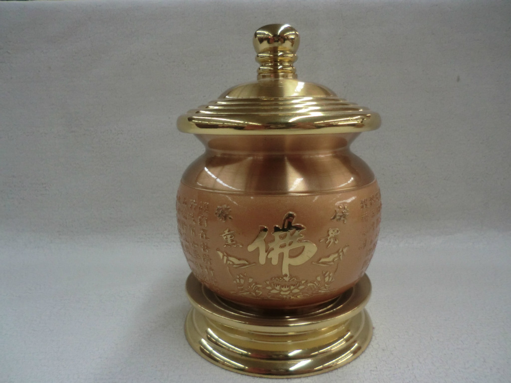 《佛缘阁》佛教用品供品高档纯铜佛字心经茶杯.敬台酒杯.圣水杯