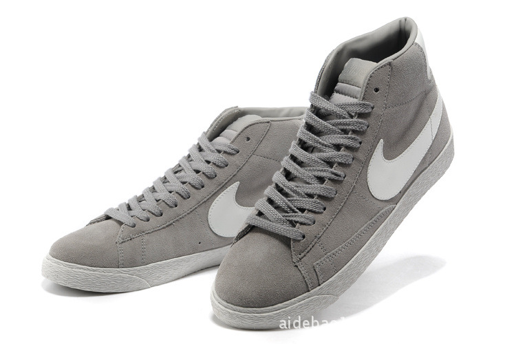 2012新款 耐克板鞋耐克男鞋nike正品开拓者一代高帮休闲鞋 灰色