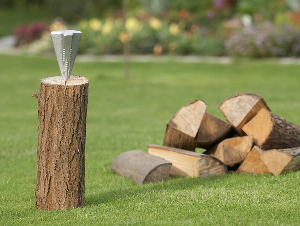 柴尖 铁楔子 宝塔锤 钻石柴尖 wood grenade log splitting wed