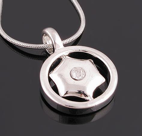 a-0072 韩国饰品批发新款 时尚流行 放羊的星星 闪钻 项链 18g