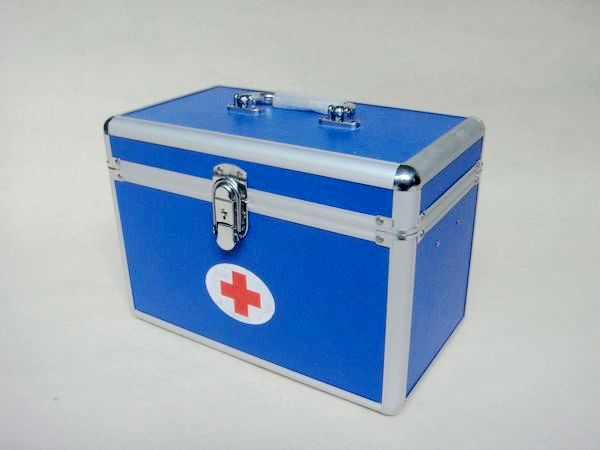 14寸铝合金带锁家用医生专用急救箱 医药箱 铝箱 厂家直销 批发