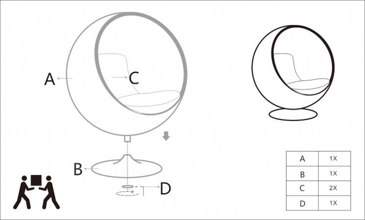 乐比斯经典创意太空椅泡泡椅 球椅 时尚简约单人沙发椅子可爱蛋椅图片