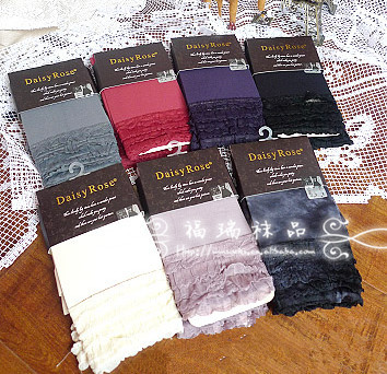 cdd-212 daisy rose 40d 多层蕾丝边7分裤 日单连裤袜 批发-「袜子」