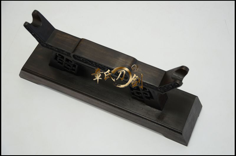 章氏刀剑 黑檀木单层刀 剑架 日本武士刀架 黑檀木 刀剑架