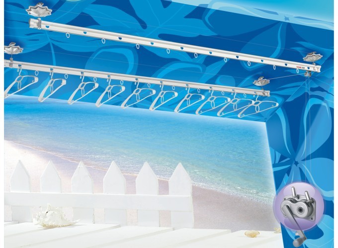 恋伊牌晾衣架/航空铝自动晾衣架/阳台升降手摇晒衣架/ly815/ly805