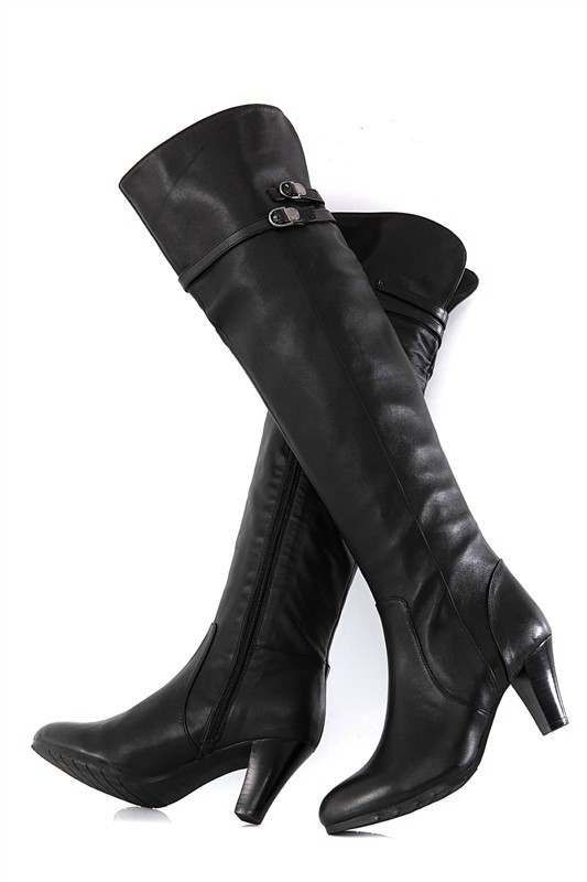 全店包物流真皮女靴 长靴 牛皮 低跟 过膝靴 高筒靴 百搭款靴子