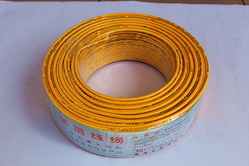 【企业集采】正品国标圣塔电线电缆 4平方bv单芯线 红蓝黄绿