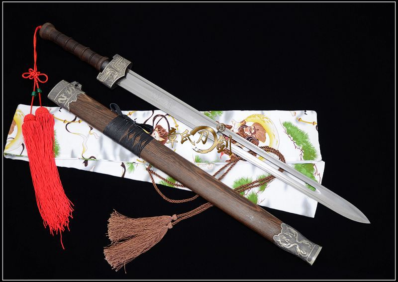 章氏刀剑 冷兵器宝剑 电影英雄无名剑雪花版 特价硬剑 未开刃图片_12