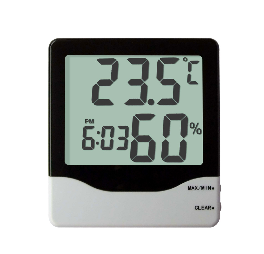 厂家大屏幕数字显示电子温湿度计/电子干湿计/室内电子温湿度计