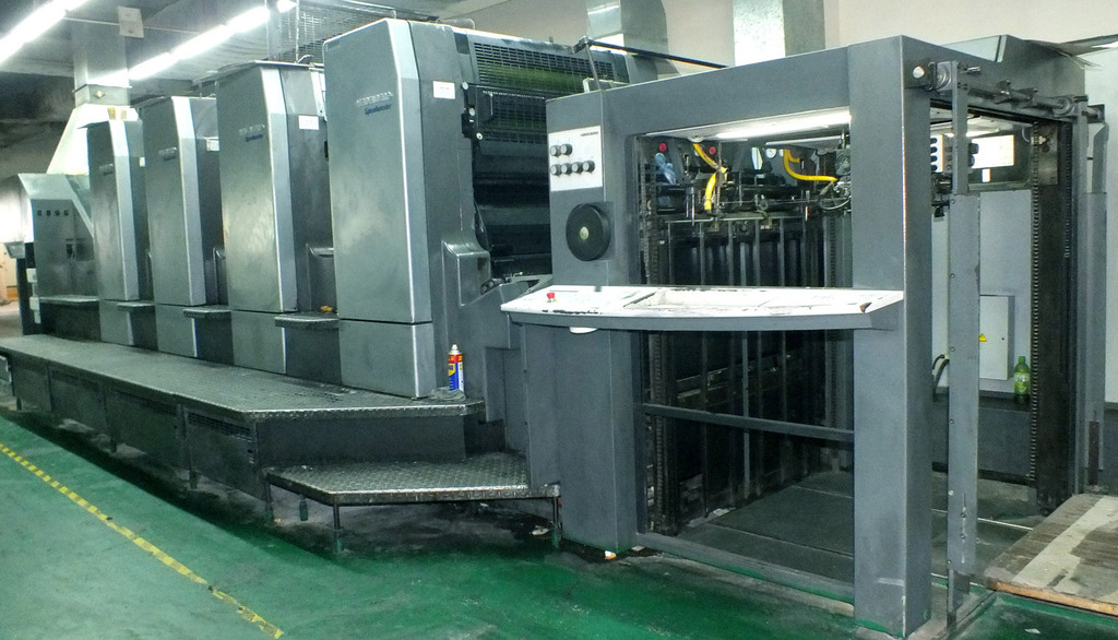 二手印刷设备二手海德堡cd102-4对开四色印刷机二手胶印机