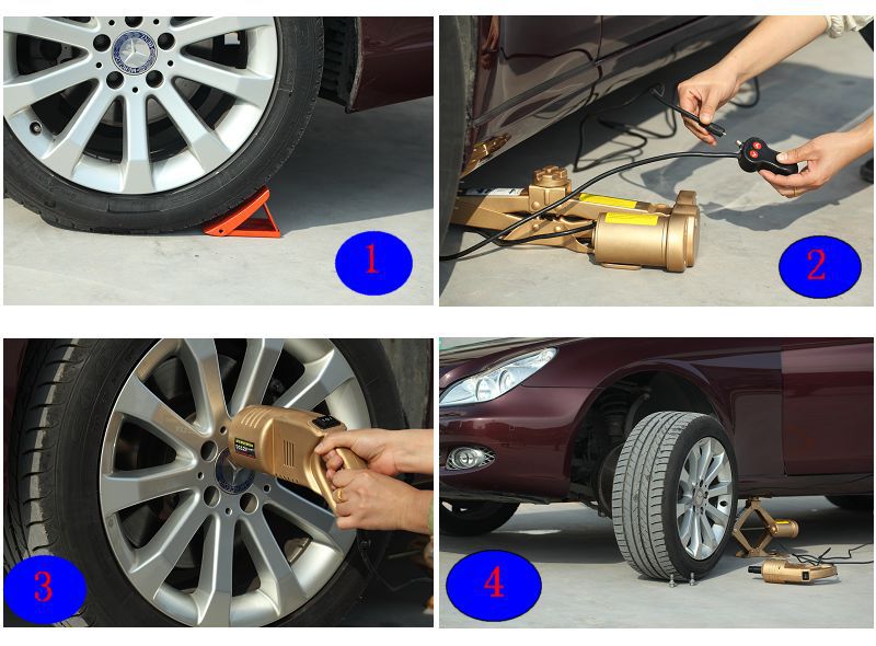 车载工具批发 佐尔顿12v汽车点烟器电源电动千斤顶套装