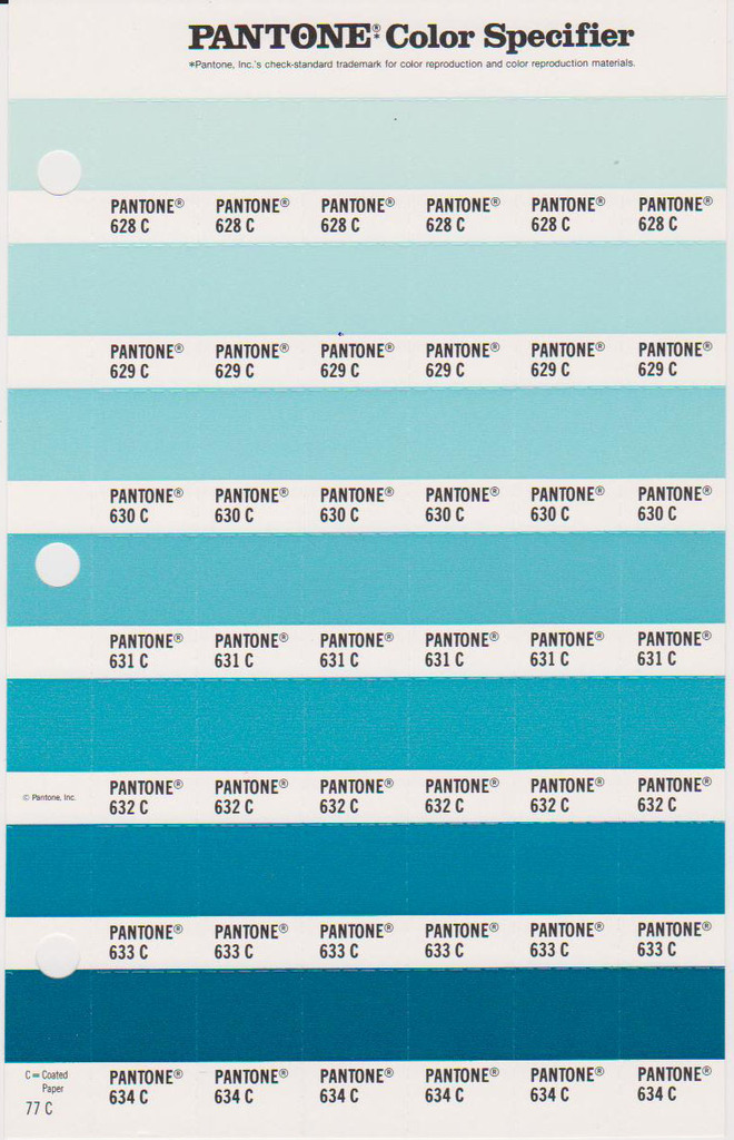 628c,629c,630c,631c,632c,633c,634c 77c pantone 单张 色卡
