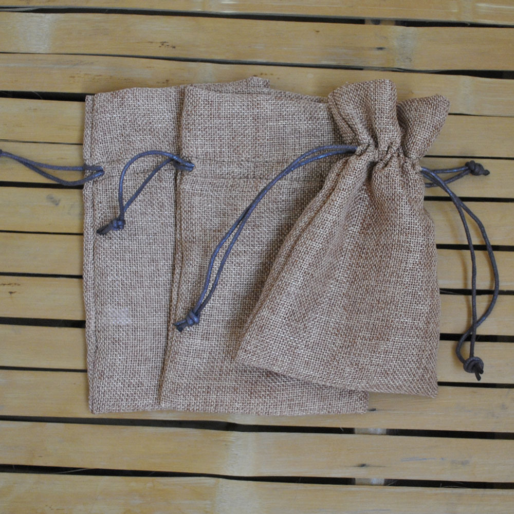 防麻布礼品束口袋 抽绳麻布抽绳袋 麻袋 专业生厂