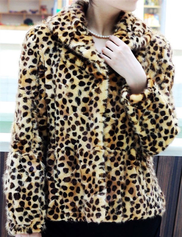 批发采购皮草-金貂豹纹印花前脚毛立领批发采购-皮草尽在阿里巴巴批发