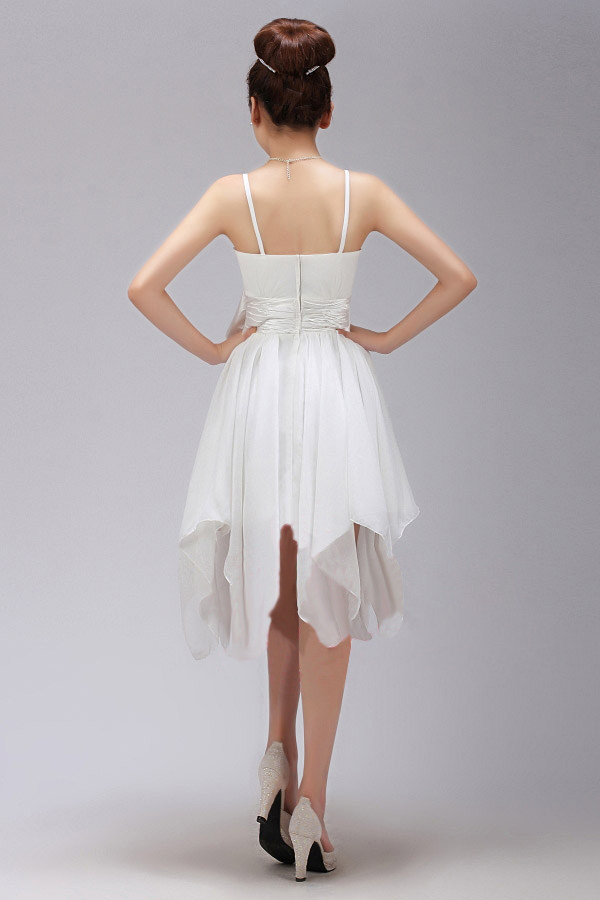 韩版吊带伴娘服 伴娘裙小礼服裙短款 红色新娘结婚敬酒演出晚礼