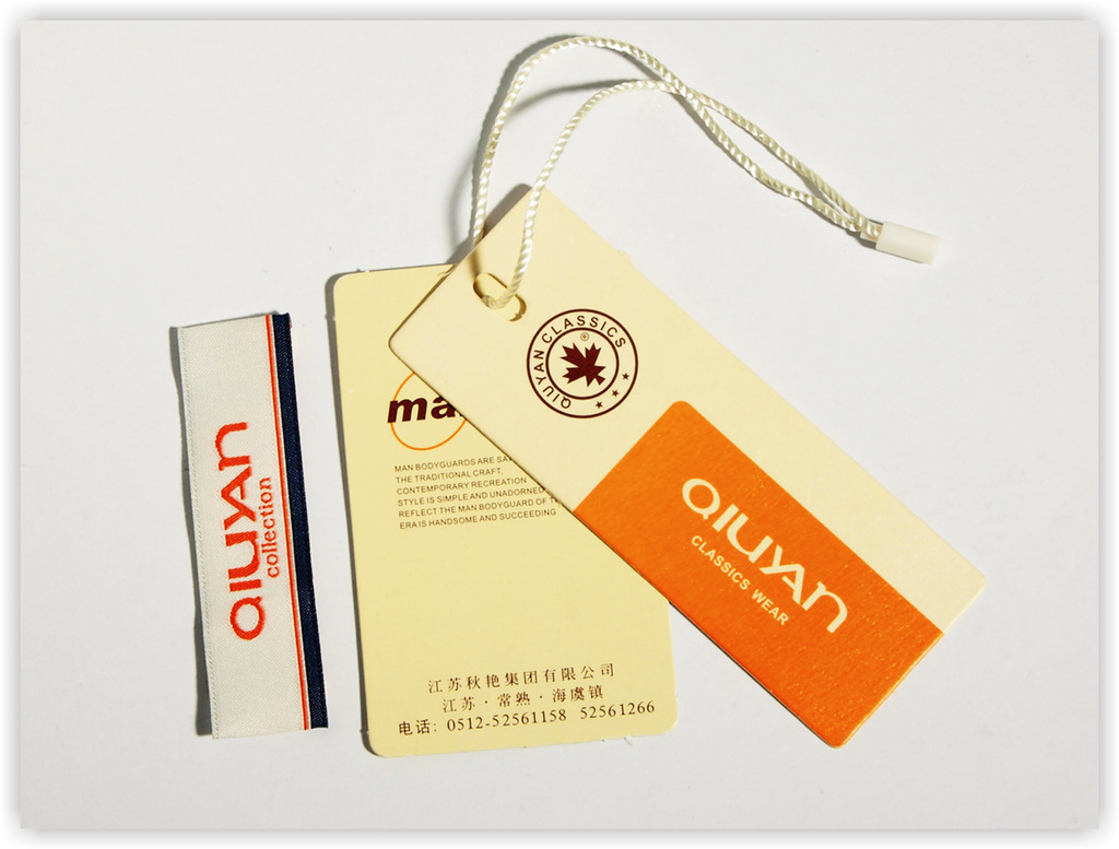 供应女装小吊牌 广州厂家直销 以通过实地认证 bv sgs等认证