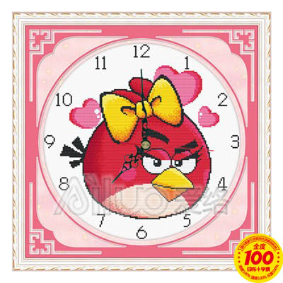 爱络金度100印布十字绣 愤怒的小鸟 24180j