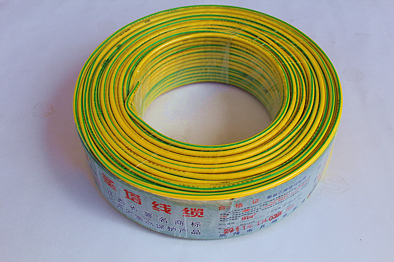 【企业集采】正品国标圣塔电线电缆 4平方bv单芯线 红蓝黄绿