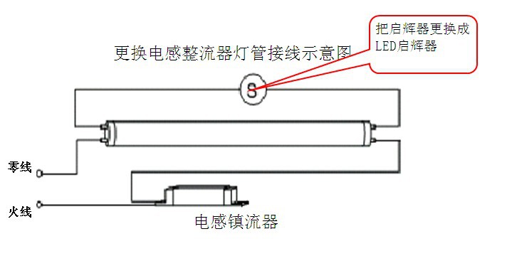 光管支架内部接线图图片