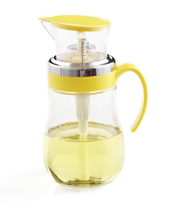 厨房健康定量玻璃油壶500ml按压定量防漏健康油壶206款