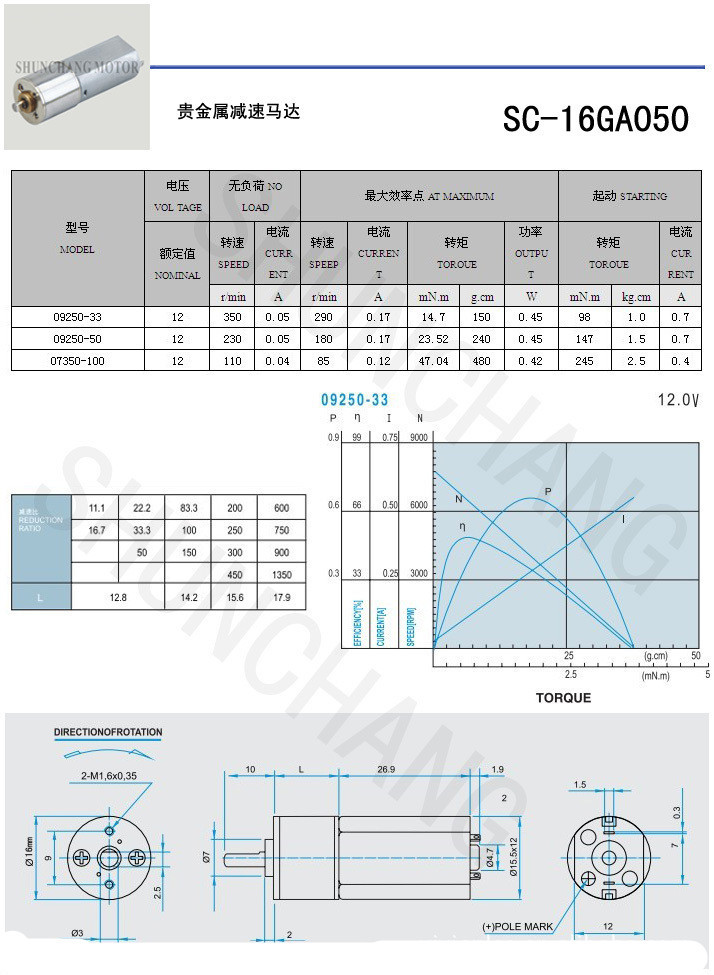 微型减速电机180微型直流减速电机180微型减速电动机
