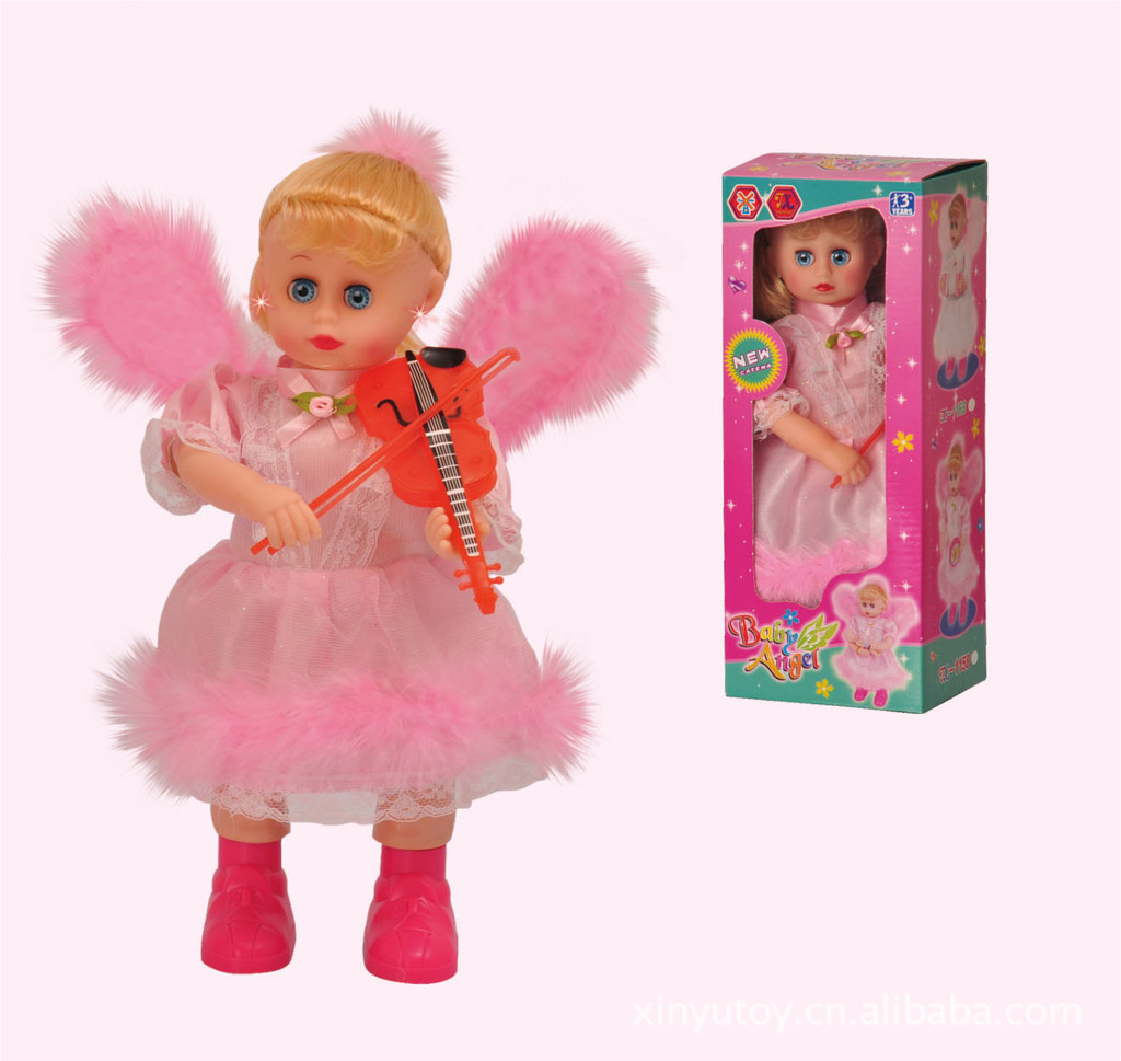供应信息 人偶,娃娃玩具 现货批发)30cm电动塑料天使娃娃 型号:tx1038