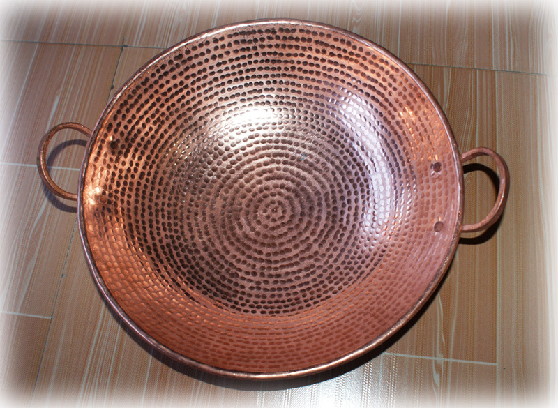 云南丽江特色手工纯紫铜炒锅