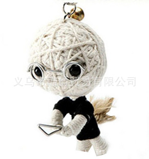 【外贸订单】 巫毒娃娃挂件 外贸巫毒娃娃挂件批发 0.60元/pcs