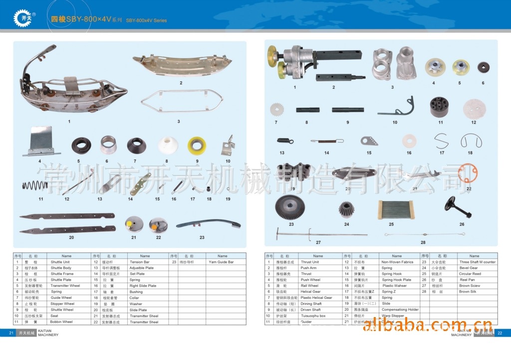 织布机零件图片名称图片