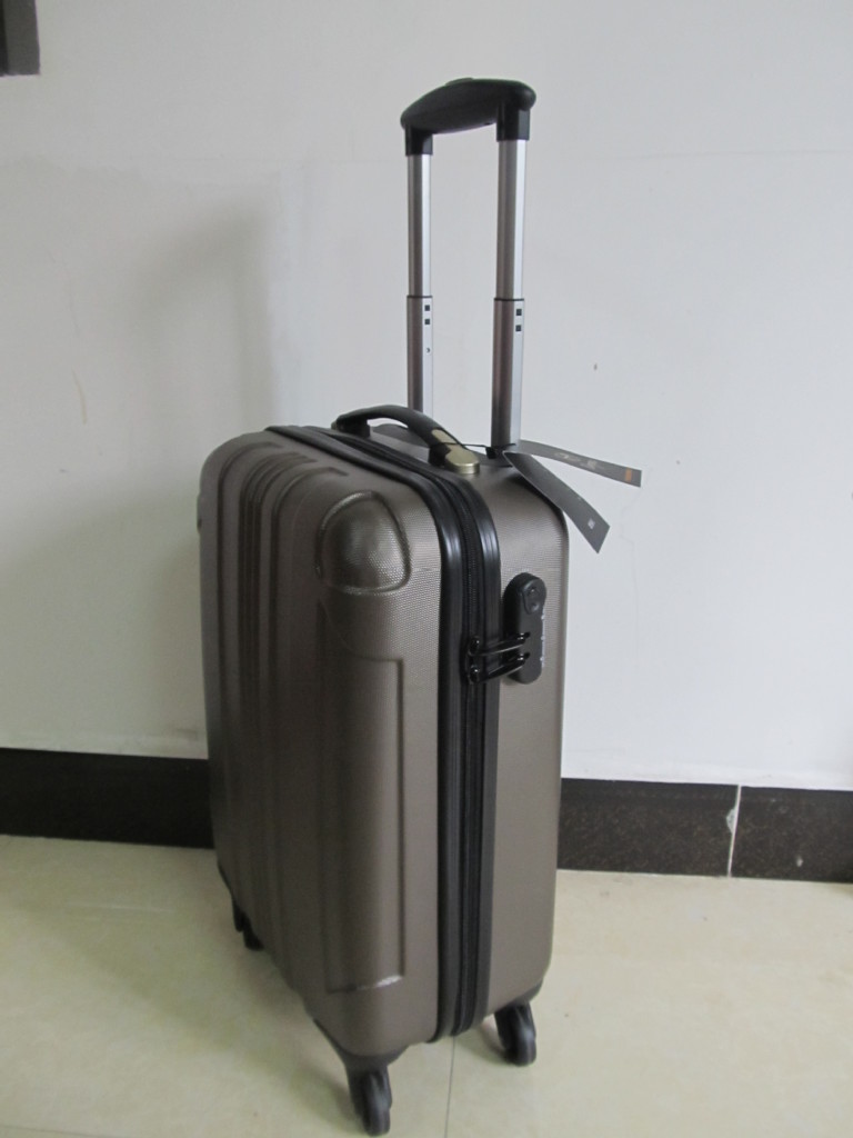 供应2012靓丽abs拉杆箱 asb pc行李箱 广州箱包厂