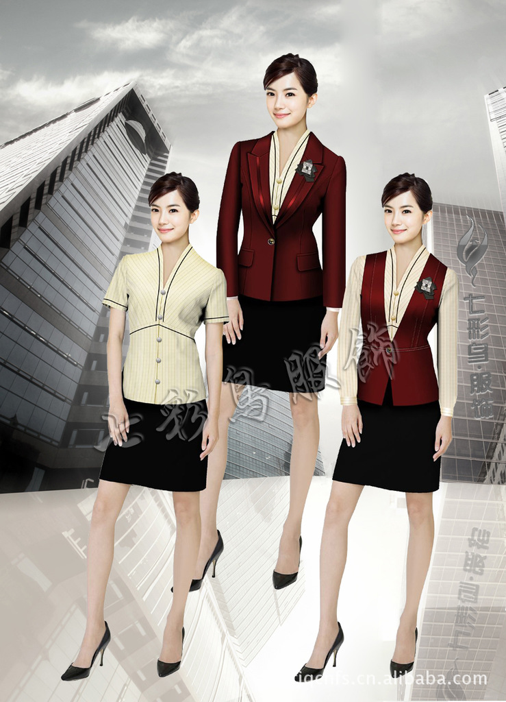 七彩鸟服饰 专业供应夜总会等中高低档员工制服