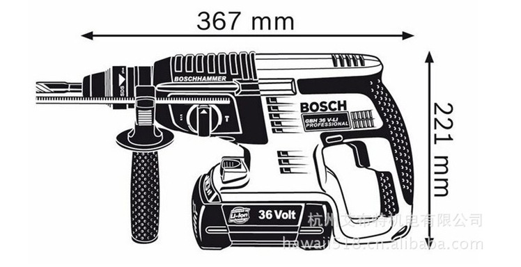 供应充电锤钻 博世BOSCH锂电池GBH 36V-LI充电式锤钻 电锤