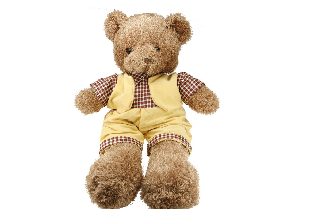 毛绒 情侣 可爱 穿衣服熊