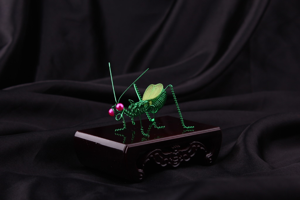 景区热卖高档礼品 创意民间手工编织铁艺 家居工艺品 蝈蝈 蛐蛐