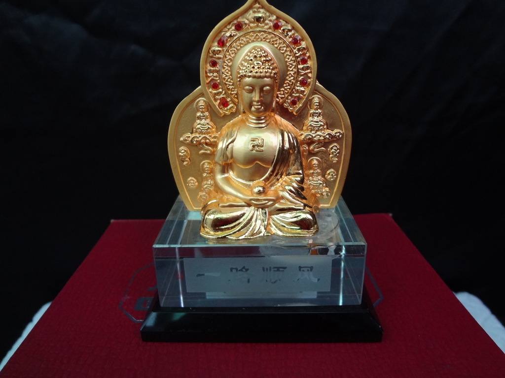 合金汽车内饰品一面观一面佛/车内装饰 保平安礼品