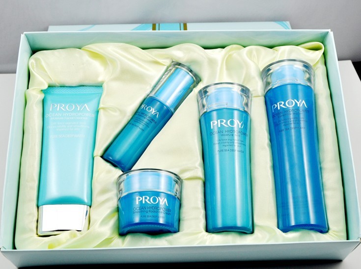 珀莱雅海洋水动力系列五件套装 礼盒装配礼袋 一件代发 带防伪