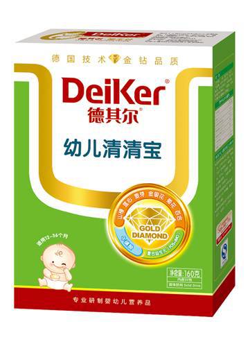 德其尔160克盒装幼儿清清宝营养米粉 12-36个月宝宝 清热降火