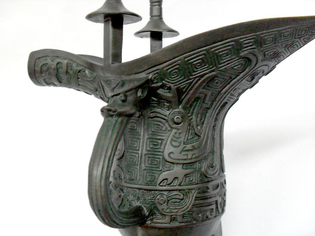 【【宇卓实体商行】 爵 仿古青铜爵/青铜酒爵/加