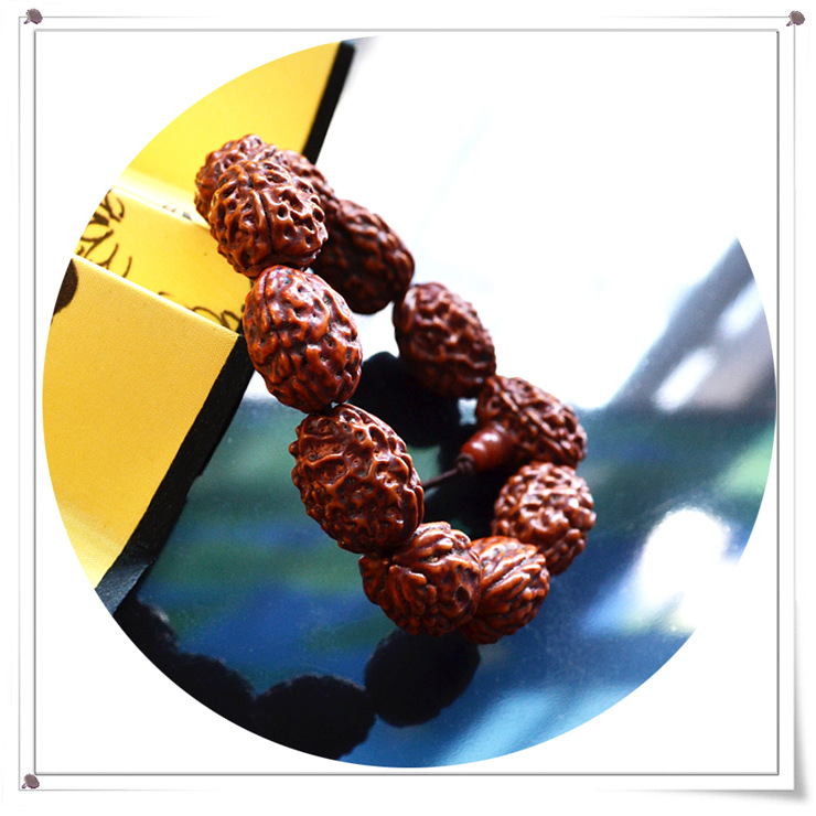 批发天下玉缘 开光天然印度长寿果菩提子手链—辟邪化煞 祛秽纳福