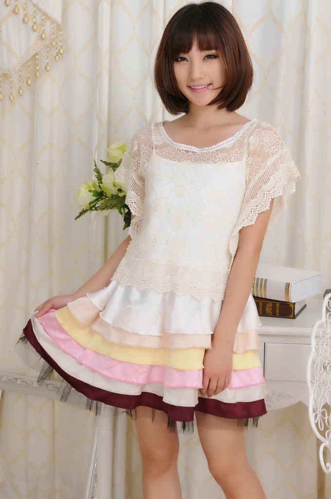 2012新款吊带连衣裙 雪裙连衣裙 蛋糕裙 1224-2