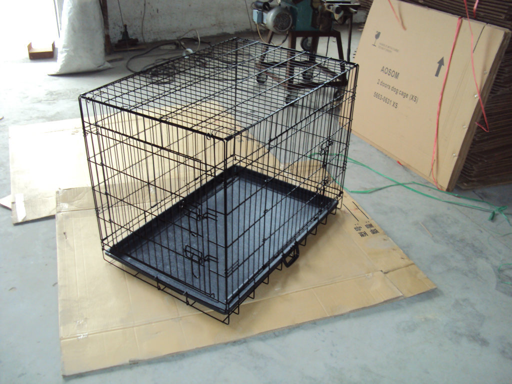 供应宠物笼子 猫狗兔鸡鸭 铁笼子 折叠铁丝笼