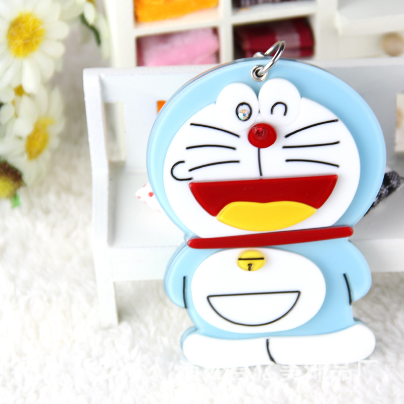 热卖亚力克卡通哆啦a梦 单面旋转化妆镜